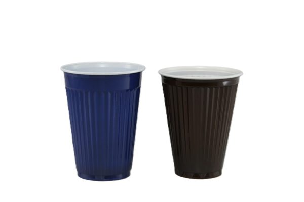 Automatenbecher 0,18 l braun/weiß