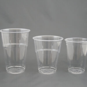 Trinkbecher 0,3 l Tulpe, PS, klar mit Schaumrand