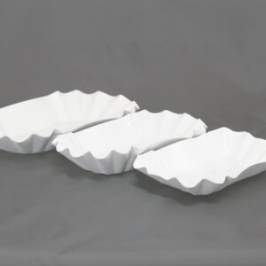 Pappschalen 10,5 x 17,5 x 3 cm weiß
