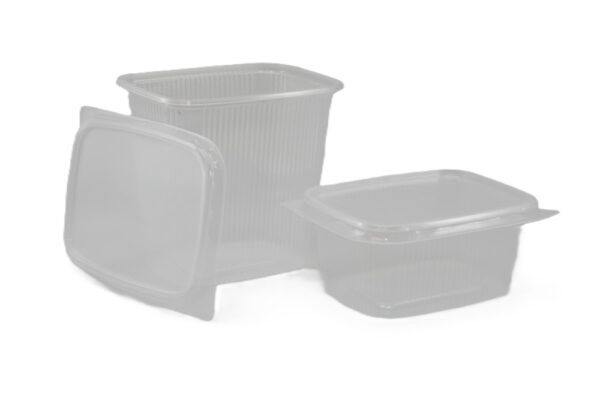 Feinkostbecher S621/250 g rechteckig klar 108x82x49 mm PP