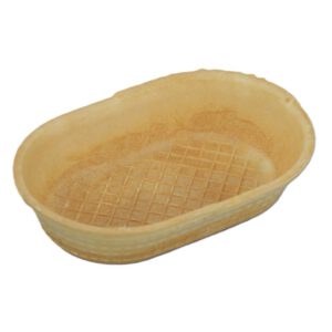 Waffelschale oval 155 x 100 x 37 mm