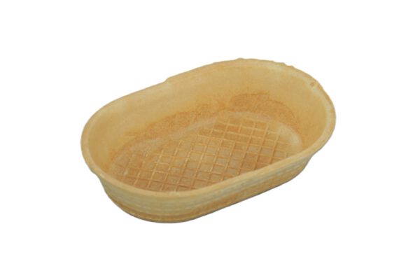 Waffelschale oval 155 x 100 x 37 mm