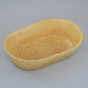Waffelschale oval 155 x 100 x 37 mm
