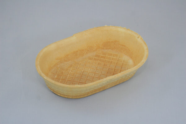Waffelschale oval 155 x 100 x 37 mm