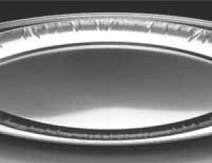Alu-Platte oval 445 x 295 mm mittel
