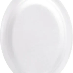 Bagasse-Teller oval 26 x 19 cm weiß