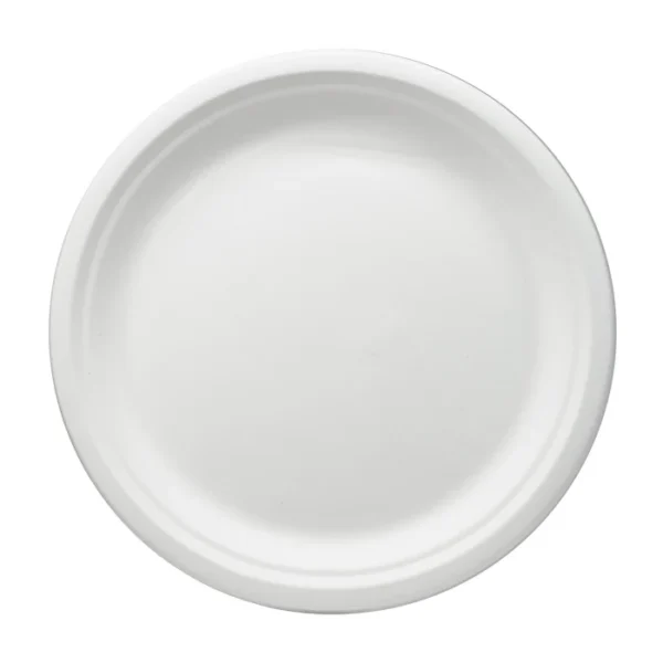 Bagasse-Teller Ø 23 cm weiß