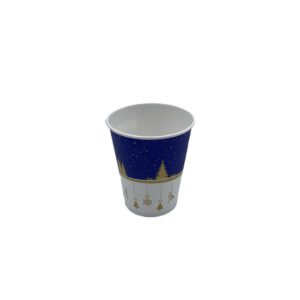Trinkbecher Pappe f. Heißgetränke 0,2 l Ø 80 mm Winterlandschaft PE-Beschichtung