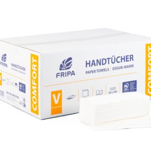 Fripa Einmalhandtücher 25 x 23cm hochweiß 2-lagig Zellstoffqualität