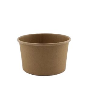 Eisbecher 180 ml Ø 8,5 x 51 cm Kraft braun