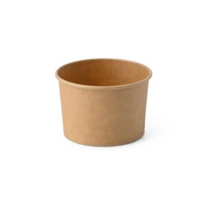 Eisbecher 200 ml Ø 9,2 x 6 cm Kraft braun