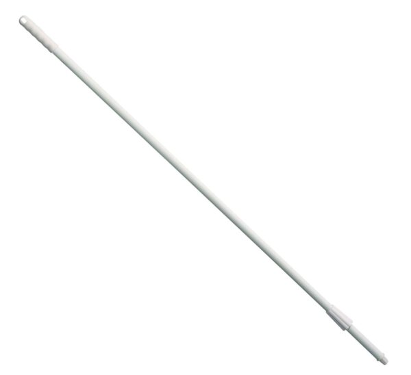 Haug Fiberglasstiel 145 cm weiß Ø 25 mm weiße Kappe und Überwurfmutter
