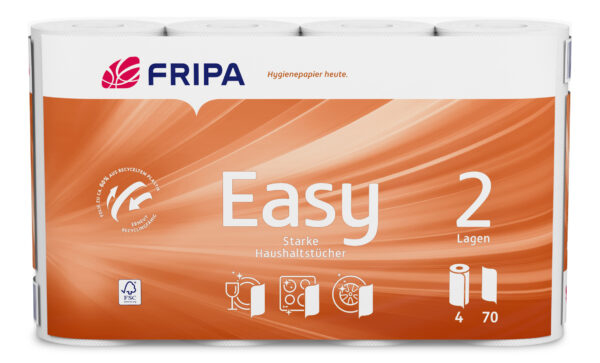 Fripa Küchenrollen 2-lg. Easy 100% Zellst., à 96 Blatt