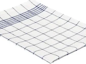 Geschirrtuch Baumwolle 50 x 70 cm blau/weiß