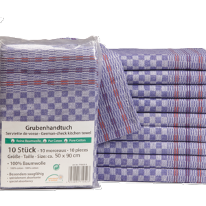 Grubentuch 50 x 90 cm blau