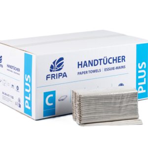 Fripa Einmalhandtücher 25 x 23 cm naturell Plus, recyclingqualität