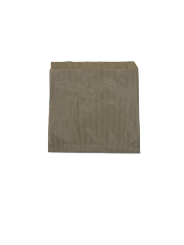 Hamburger-/Snacktasche 15 x 16 cm braun 2-seitig offen