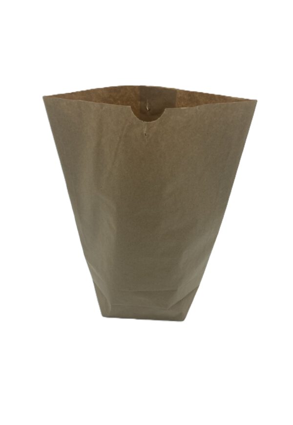 Kreuzbodenbeutel 17 x 26 cm - 1 kg  60 g/qm braun