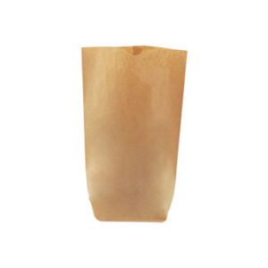 Kreuzbodenbeutel 14 x 21 cm - 0,5 kg 60 g/qm braun