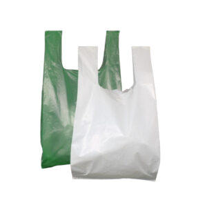 LDPE Mehrweg Hemdchentragetaschen-TT 30+18x52 cm weiß