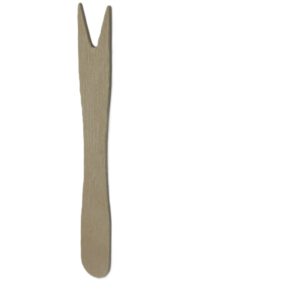 Holz-Pommes Gabel klein 8,5 cm