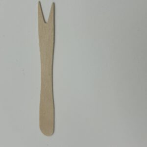 Holz-Pommes Gabel klein 8,5 cm