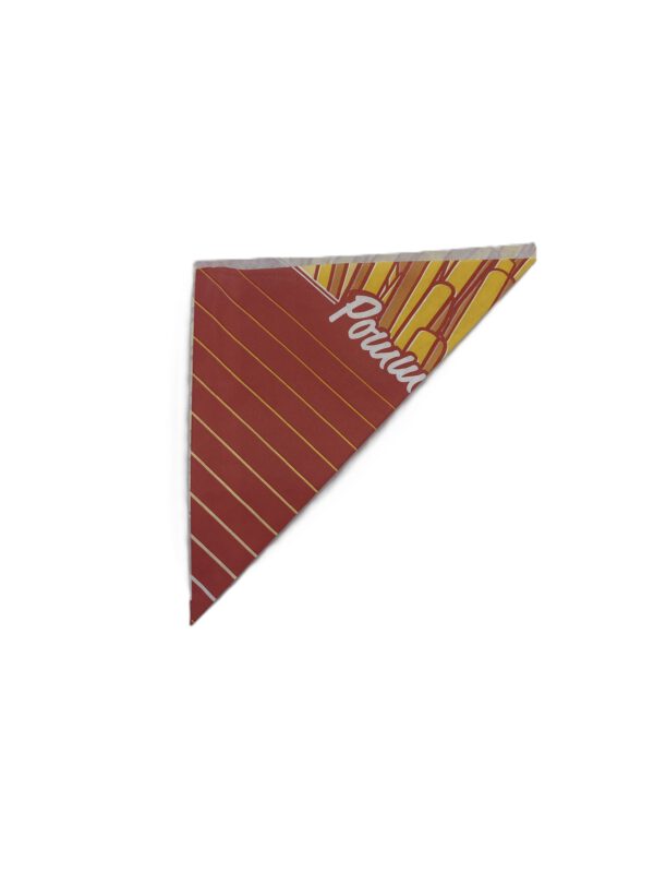 Spitztüten rot "Pommes-Frites"  17 cm hoch (100 g)