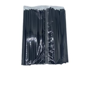 Papiertrinkhalme Ø 7 x 230 mm schwarz