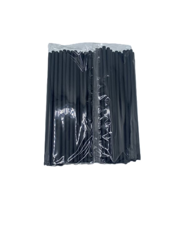 Papiertrinkhalme Ø 7 x 230 mm schwarz