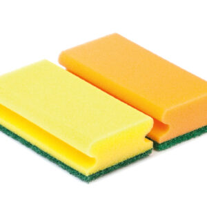 Putzschwamm 15/7/4,5 cm gelb/grün