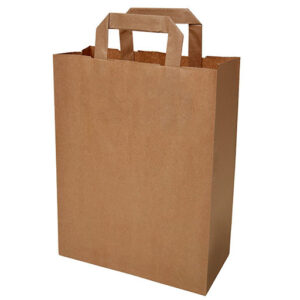 Papiertragetaschen braun 18+8x22 cm 70 g