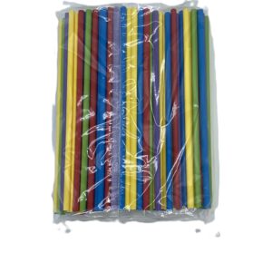 Papiertrinkhalme Ø 7 x 230 mm bunt