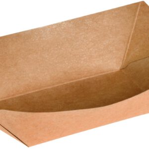 Karton Schiffchen 300 ml braun Kraft/ PLA 10 x 6 x 4,1 cm