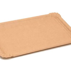 Pappteller 11 x 17 cm braun