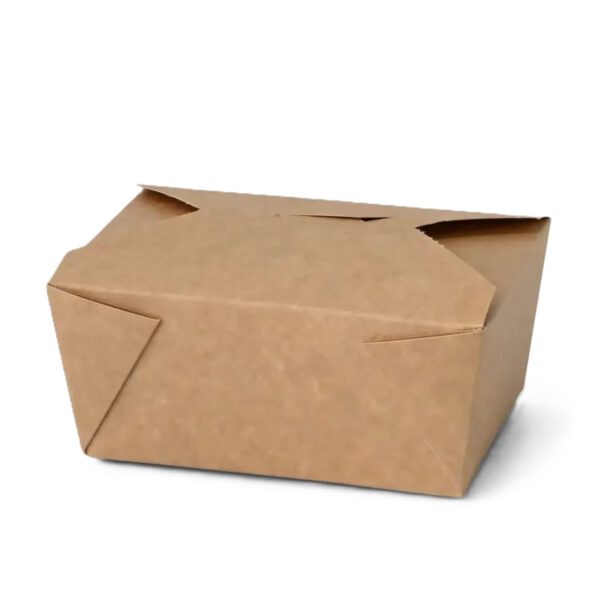 Take-away Box 1150 ml Karton 13,8 x 17,3 x 6,4 cm braun – Bild 2