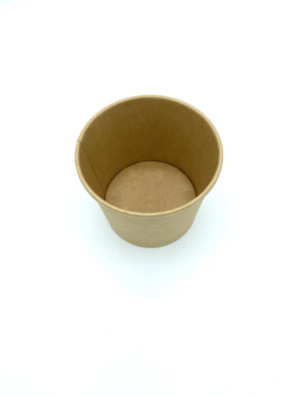 Suppenbecher 480 ml ca. (16 oz) Ø 9,8 x 10,5 cm braun Kraft – Bild 2